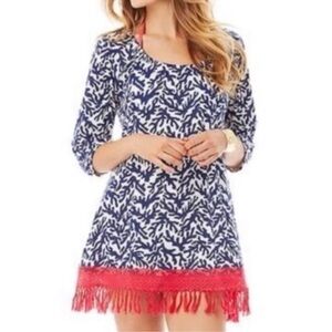 Lilly Pulitzer Navy Treasure Alia Swim Cover Dress S